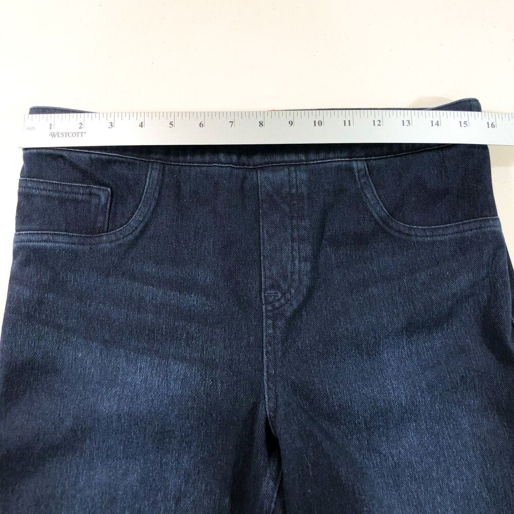SPANX- Jean-ish Ankle Leggings Skinny Jean Dark Wash Pull On Sz Large 20018R - Picture 3 of 10